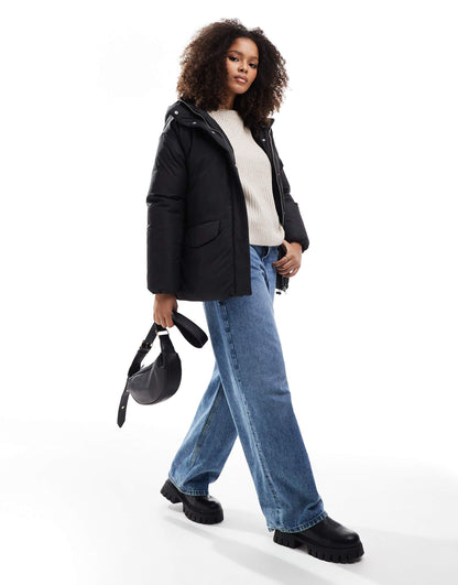 Oversized Puffer Jacket With Hood