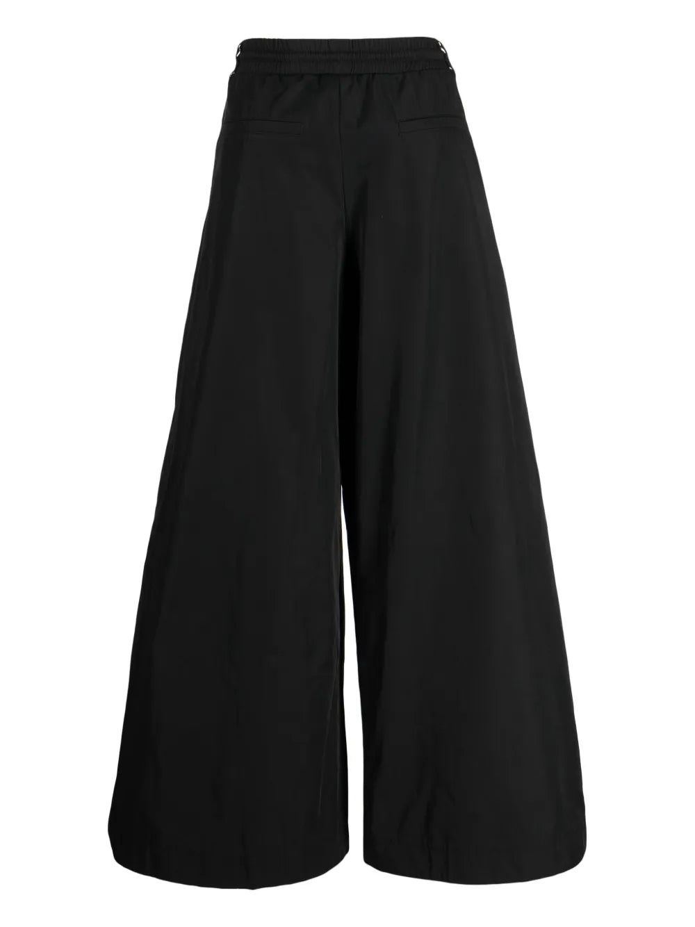 Oversized-Pockets Wide-Leg Trousers