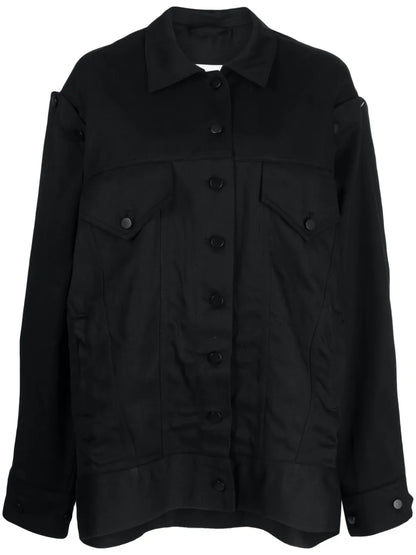 Detachable-Sleeve Denim Jacket