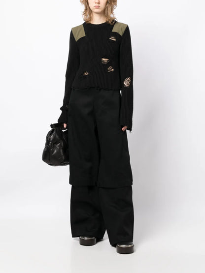 Detachable-Legs Cotton Jeans