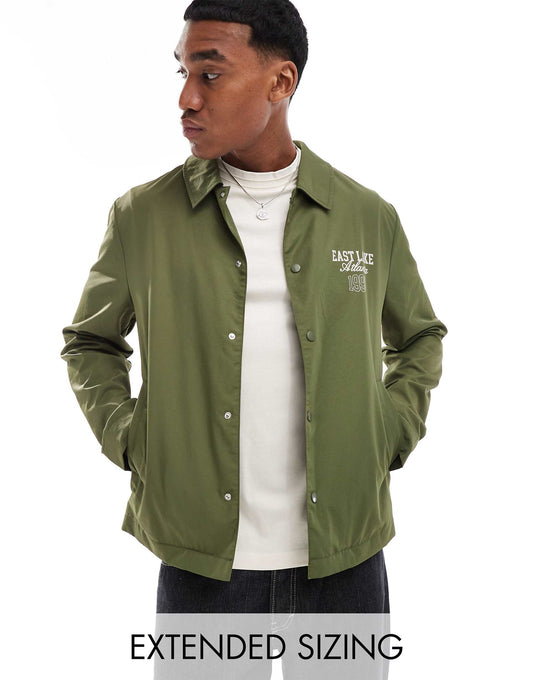 Lightweight Harrington Jacket With Back Print