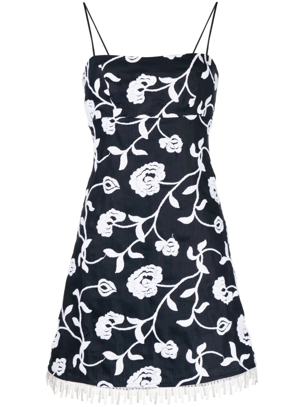 Balerina Floral-Embroidered Minidress