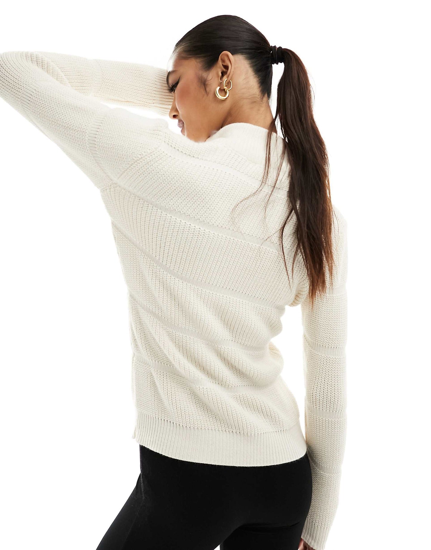 Bubble Knitted Zip Through Jumper