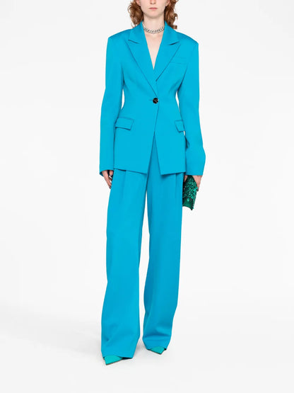 Single-Breasted Virgin-Wool Blazer