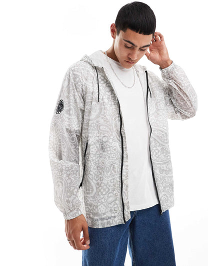 Paisley Print Zip Through Jacket