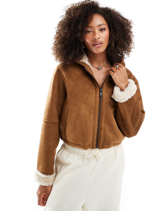 Hooded Shearling Jacket