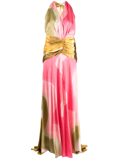 Dafne Halterneck Maxi Dress