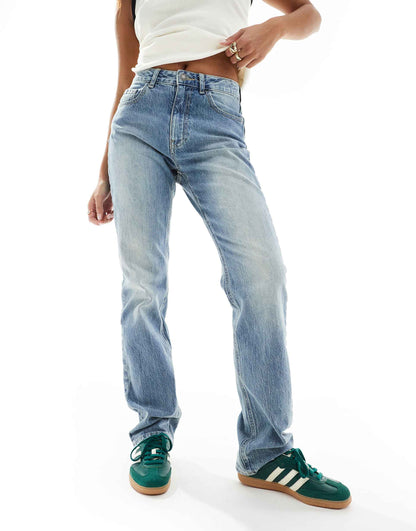 Str Petite Straight Leg Jean With Stretch