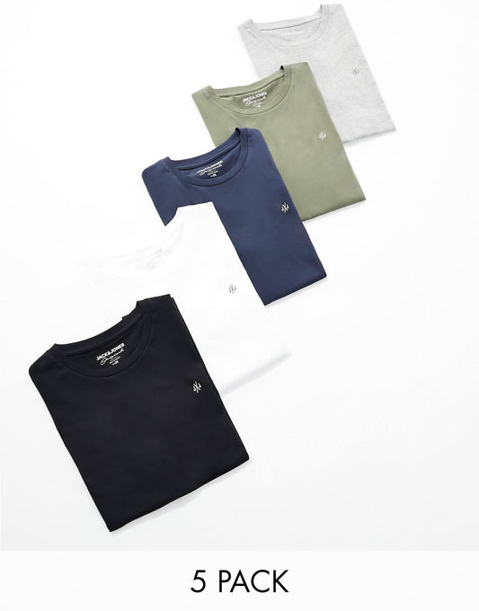 5 Pack Slim T-Shirt