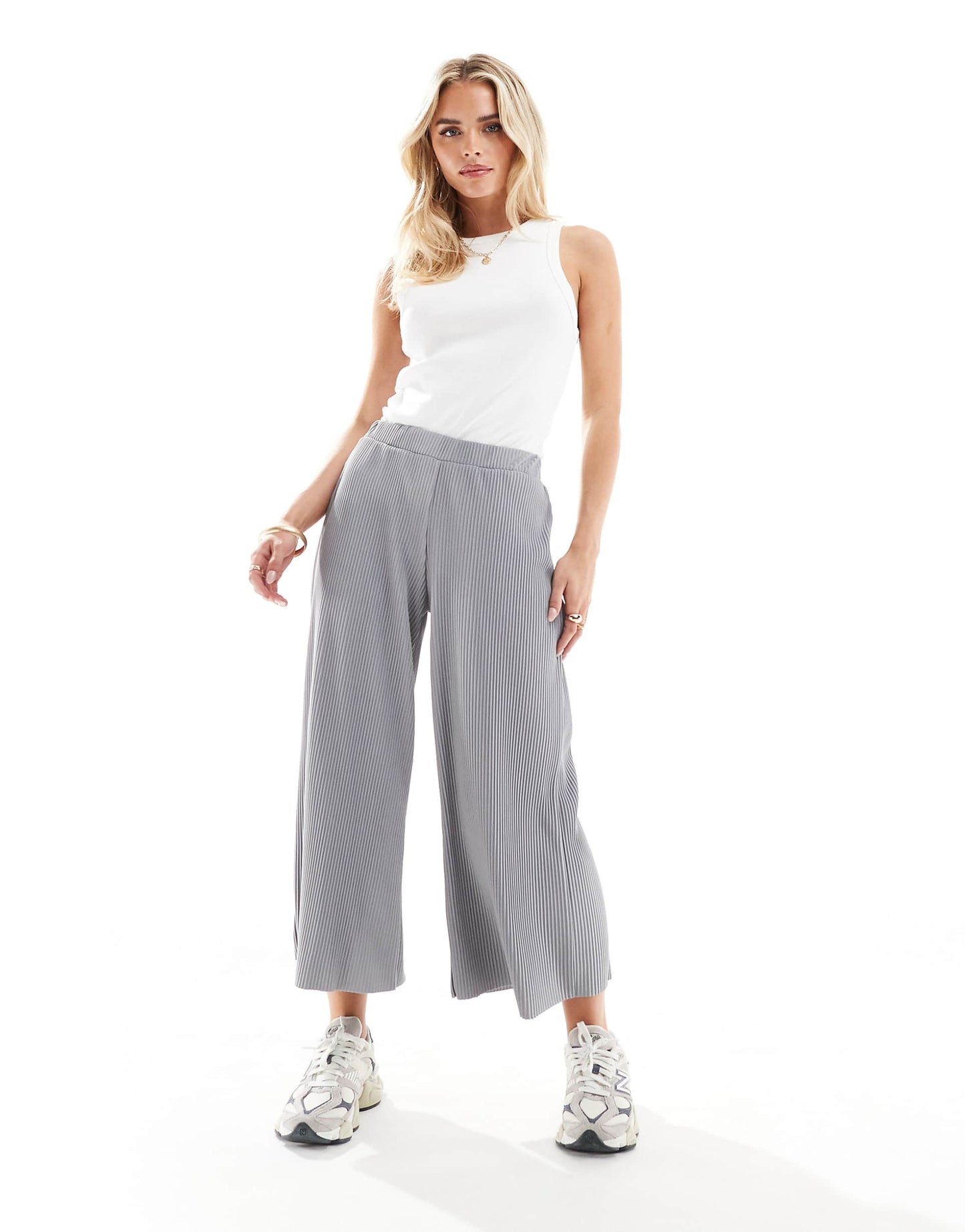 Petite Plisse Wide Trouser Culottes