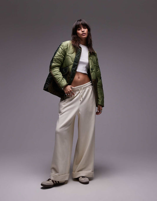 Patchwork Quilted Liner Jacket