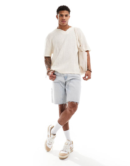 Oversized T-Shirt With Notch Neck