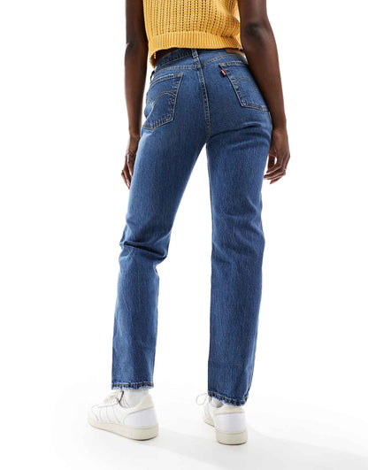 501 Straight Fit Crop Jeans