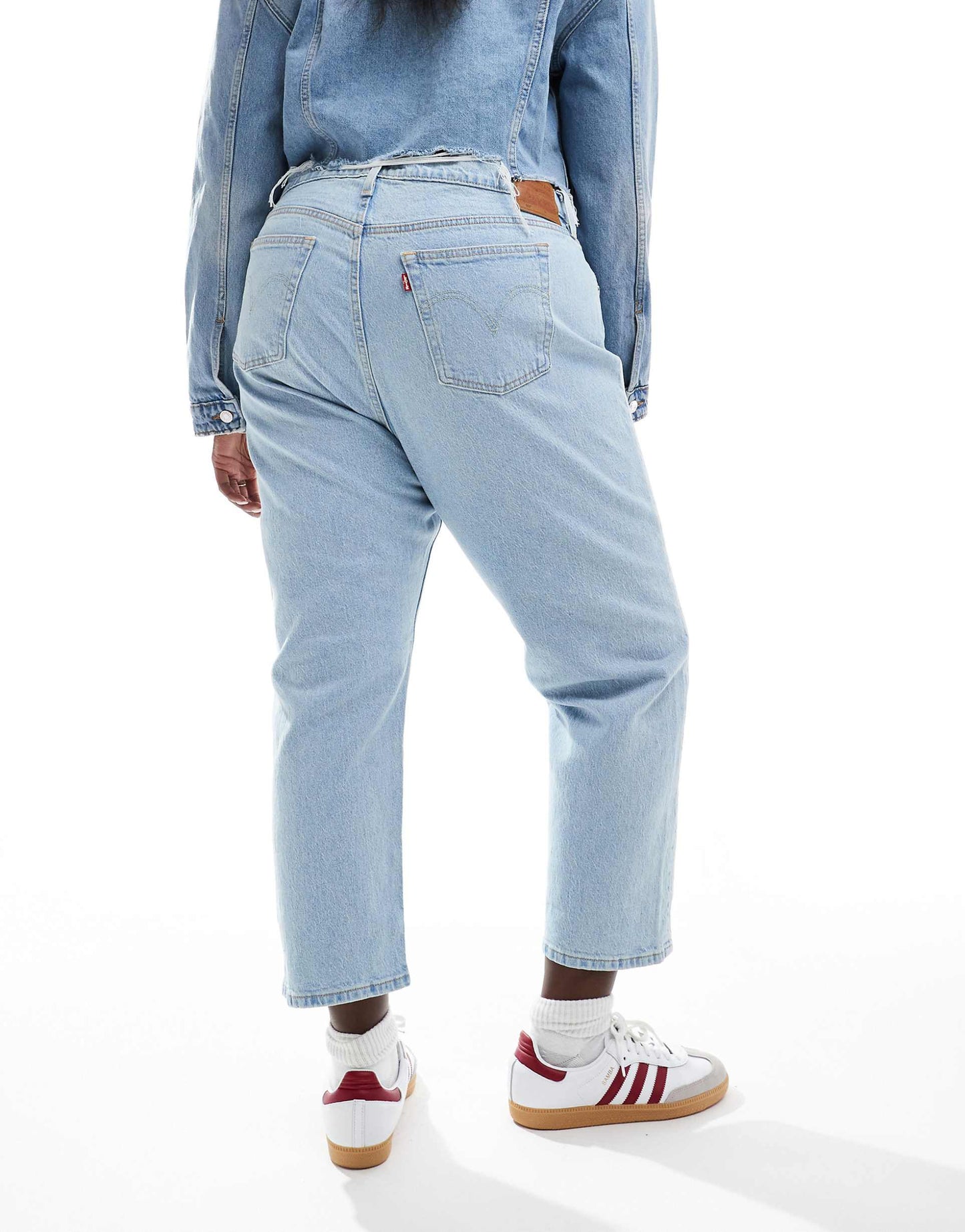 Plus 501 Straight Fit Crop Jeans