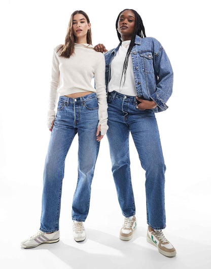 501 Straight Fit Crop Jeans