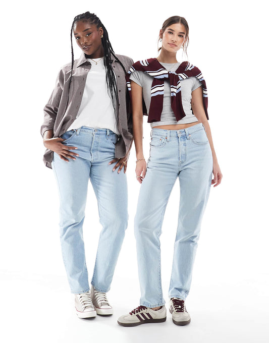 501 Straight Fit Crop Jeans