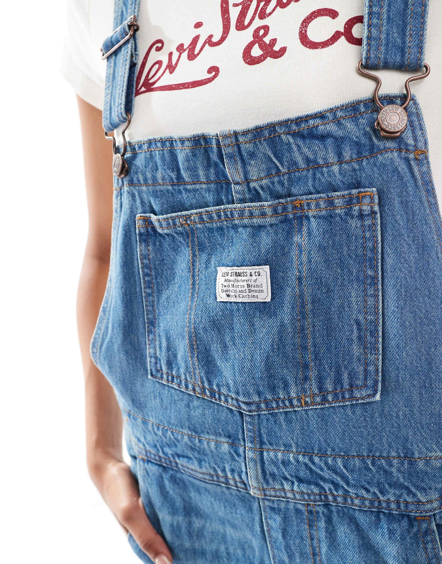 Vintage Fit Denim Dungarees