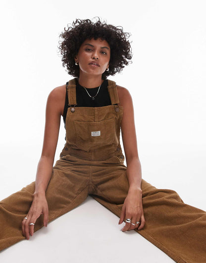 Baggy Fit Cord Dungarees