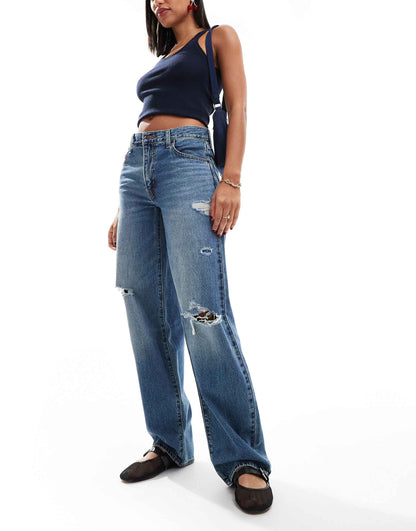 Baggy Dad Distressed Jeans