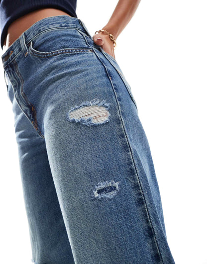 Baggy Dad Distressed Jeans
