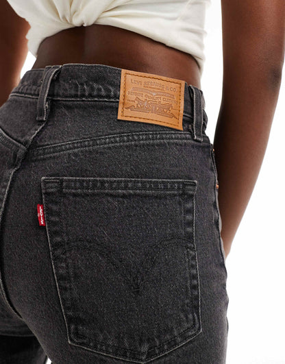 Ribcage High Rise Straight Fit Full Length Jeans