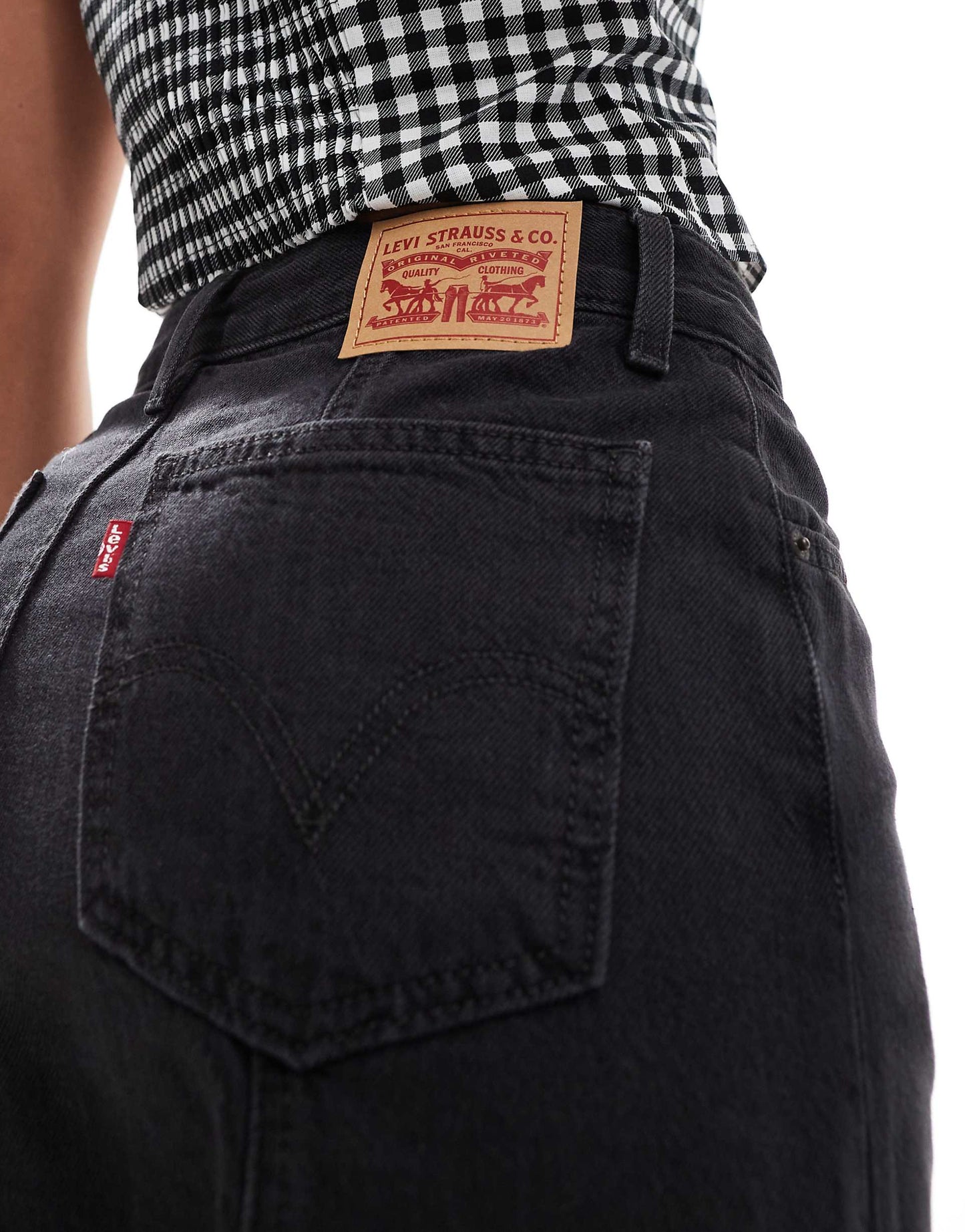 Fit And Flare Denim Skirt