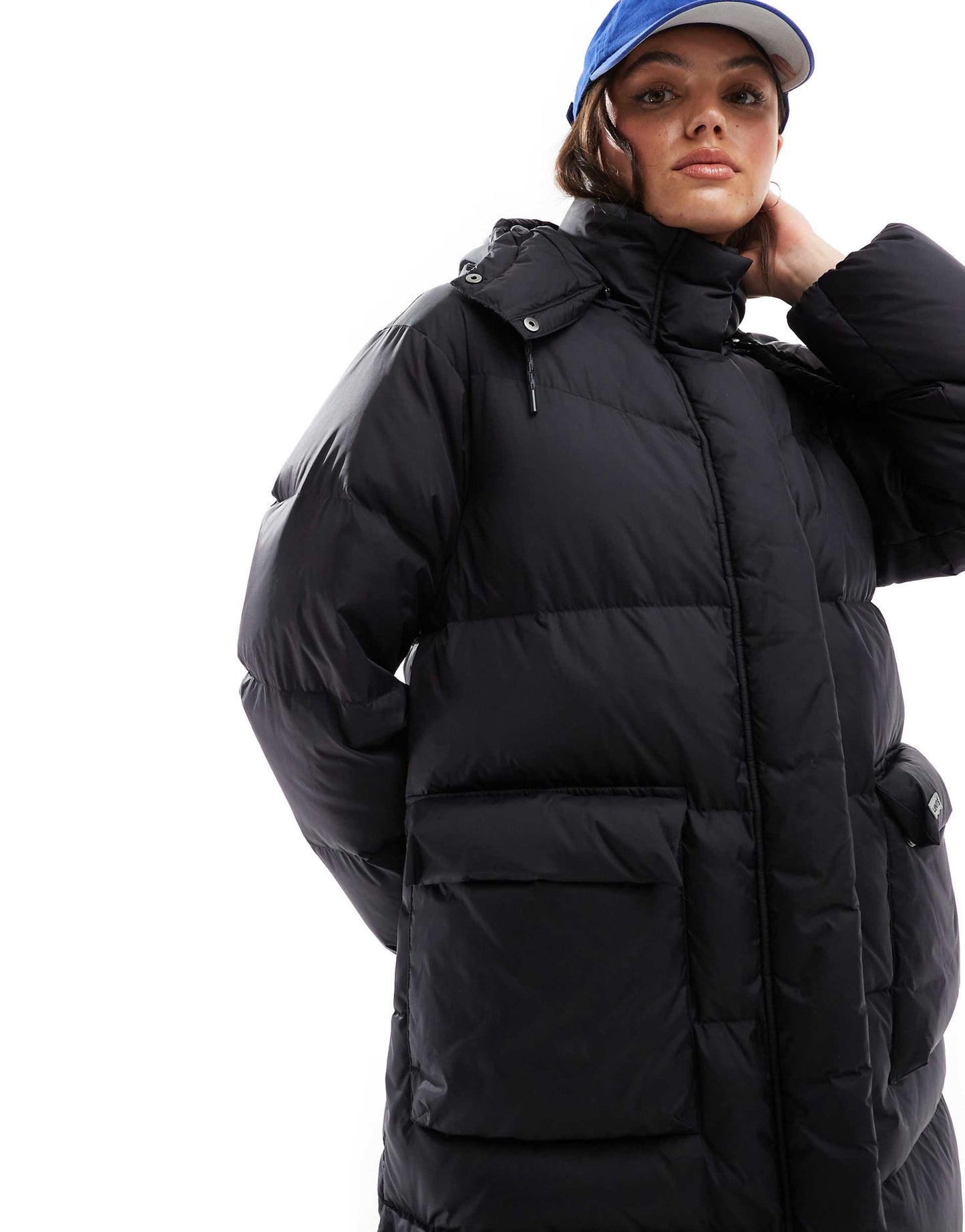 Western Bubble Down Long Hooded Puffer