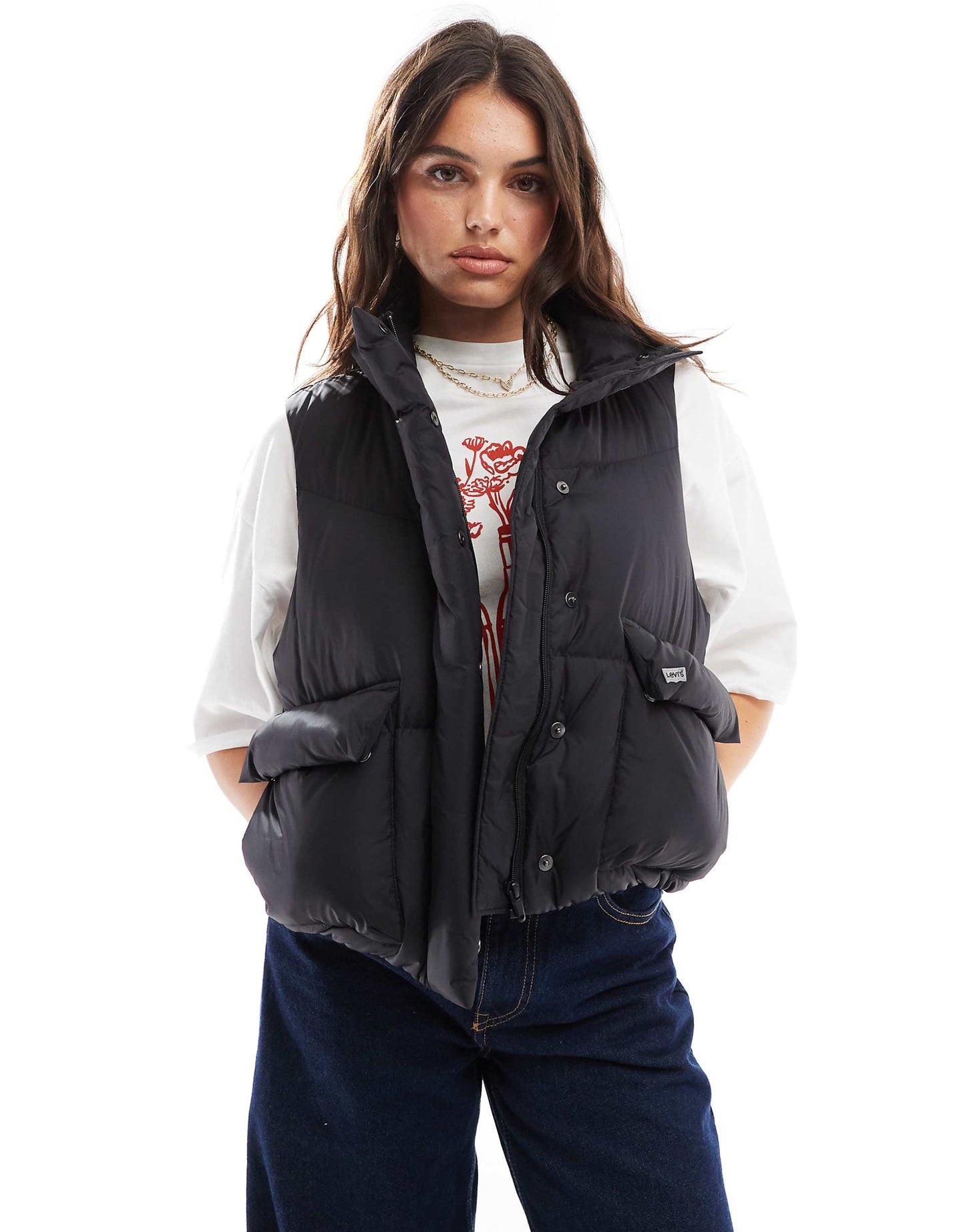Western Bubble Down Puffer Gilet
