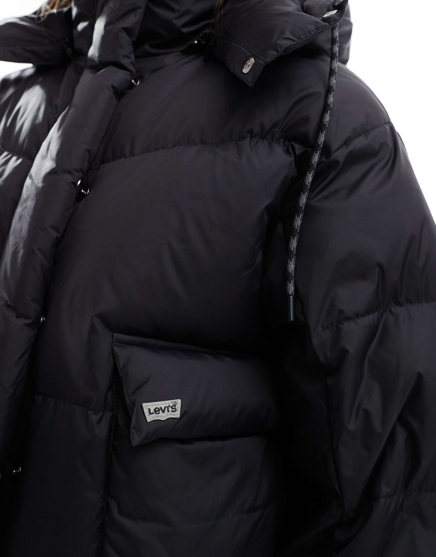 Western Shorty Hooded Nylon Bubble Down Puffer