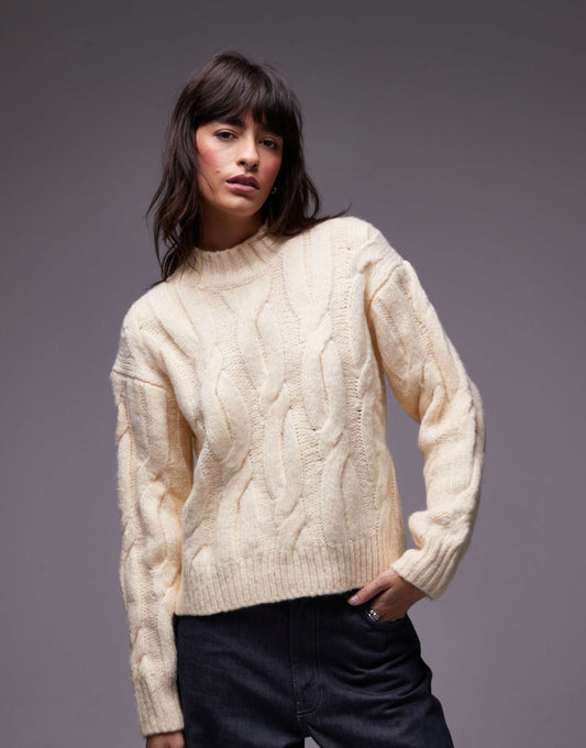 Isabel Relaxed Fit Cable Knit Jumper