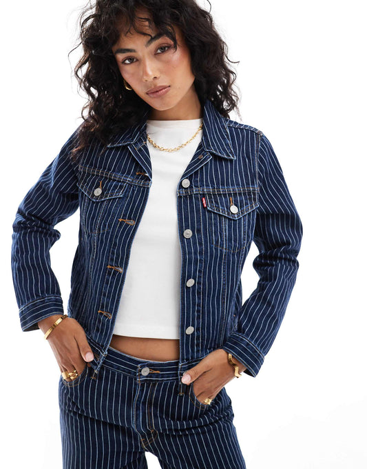Original Denim Pinstripe Trucker Co-Ord