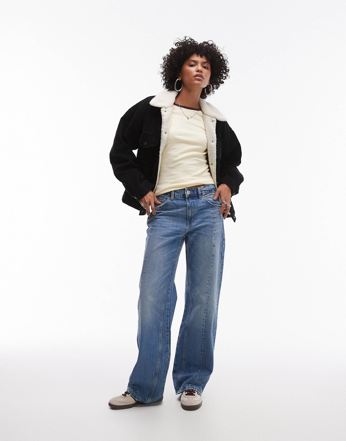 90S Sherpa Lined Cord Trucker Jacket