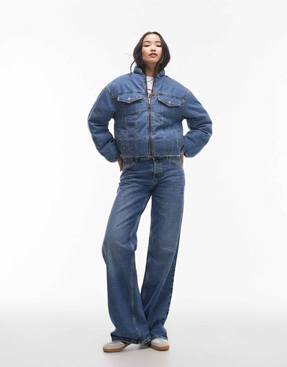 90S Padded Denim Trucker