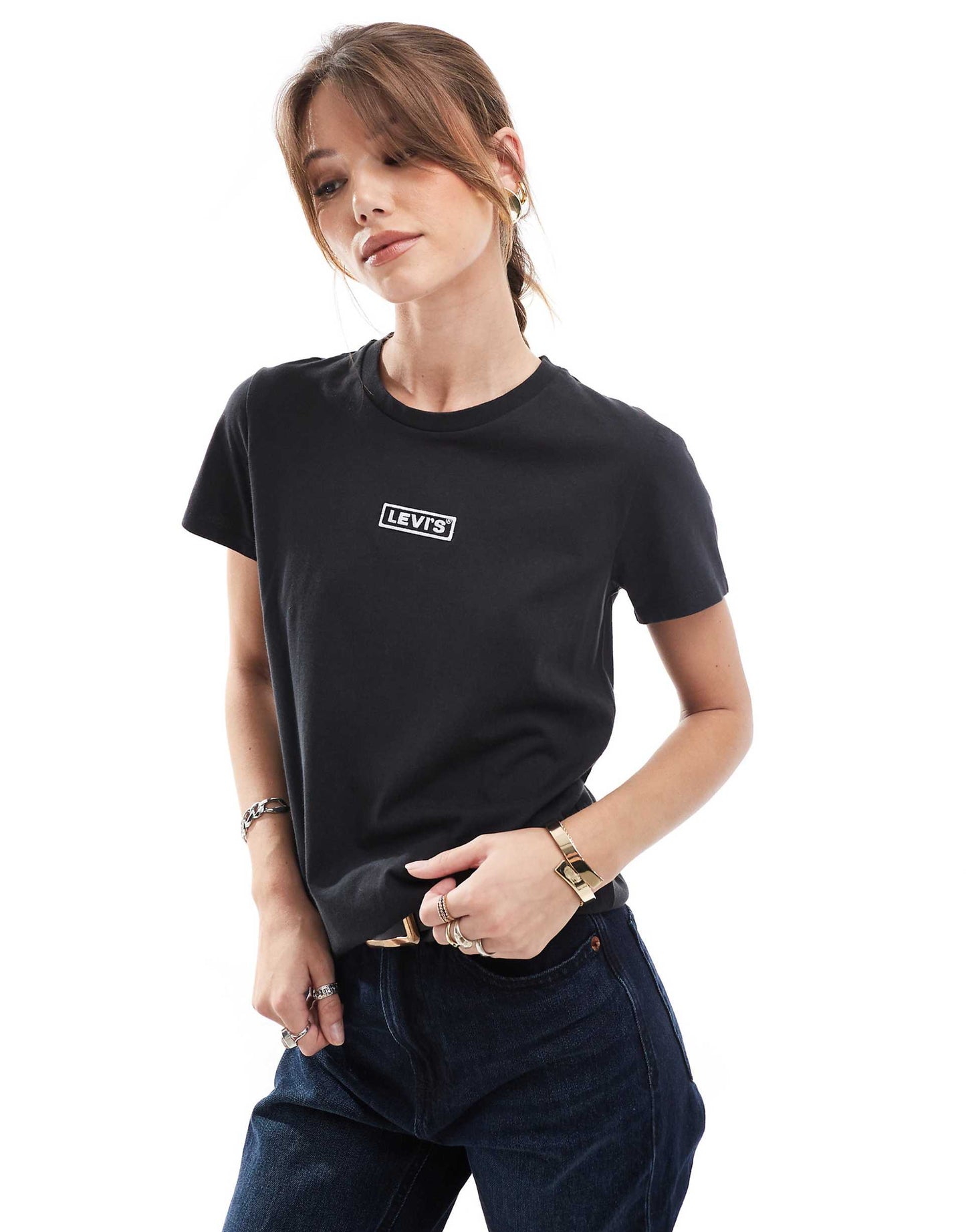 Perfect Shine Box Tab Logo T-Shirt