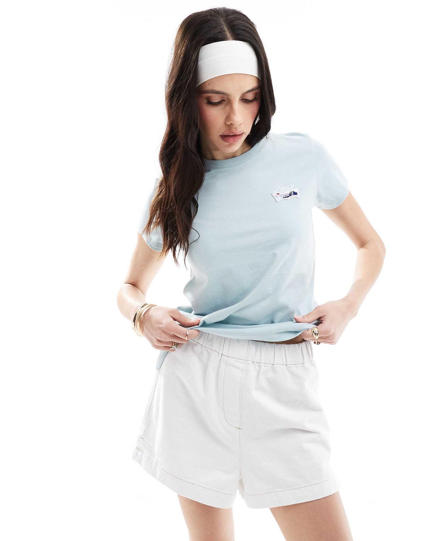 Perfect Sunset Embroid Batwing Badge Logo T-Shirt