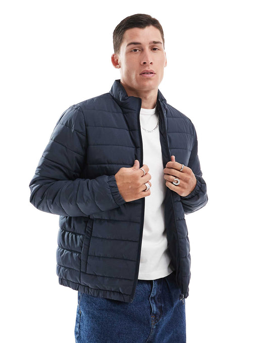 Lightweight Funnel Neck Puffer Jacket