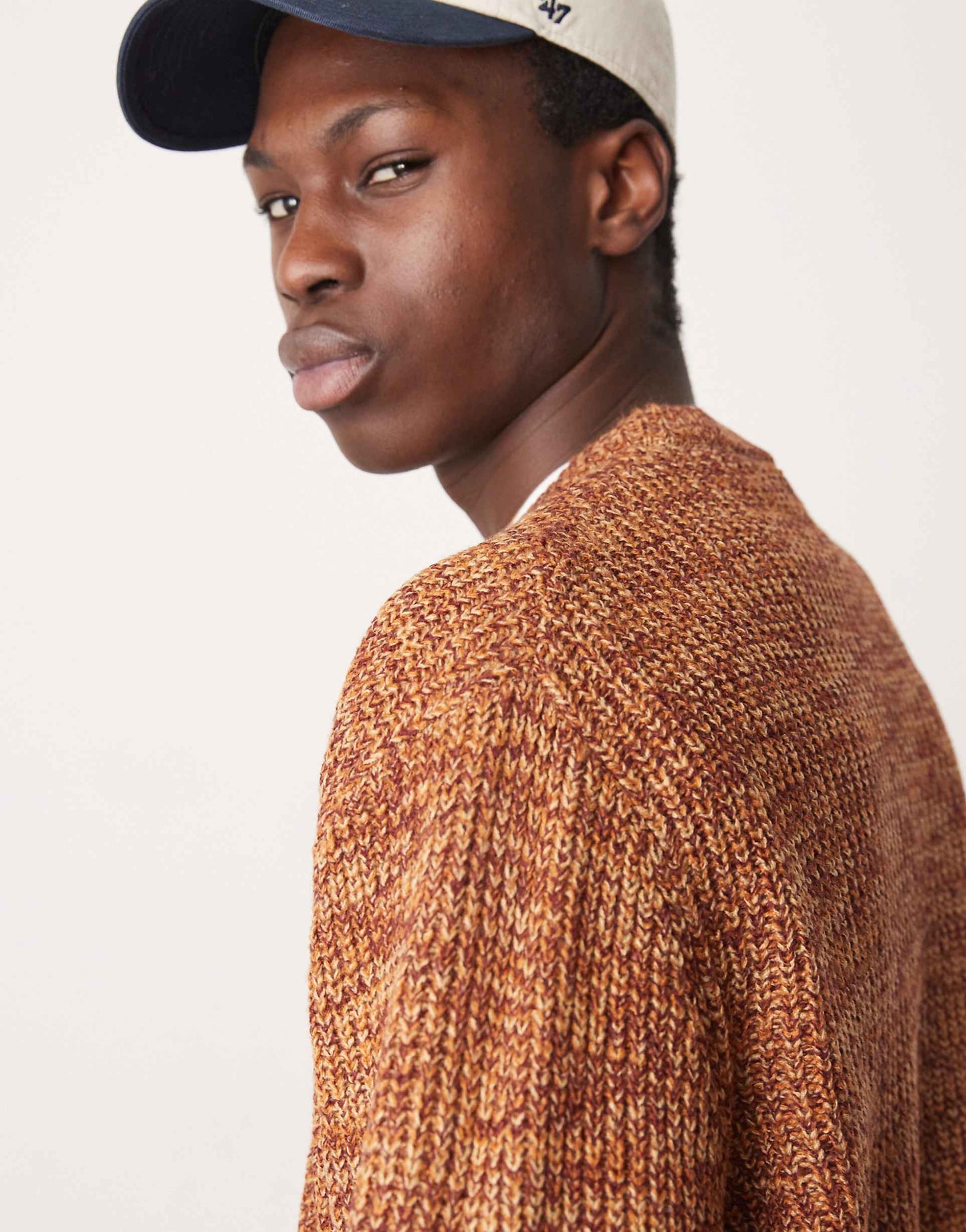 Knitted Oversized Fisherman Rib Jumper