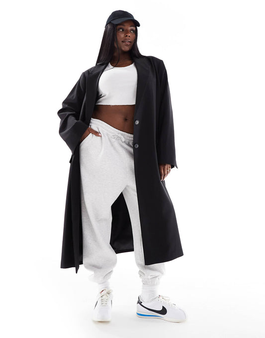 Curve Tailored Single Breast Dad Coat
