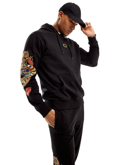 Dragon Detail Embriodery Hoodie