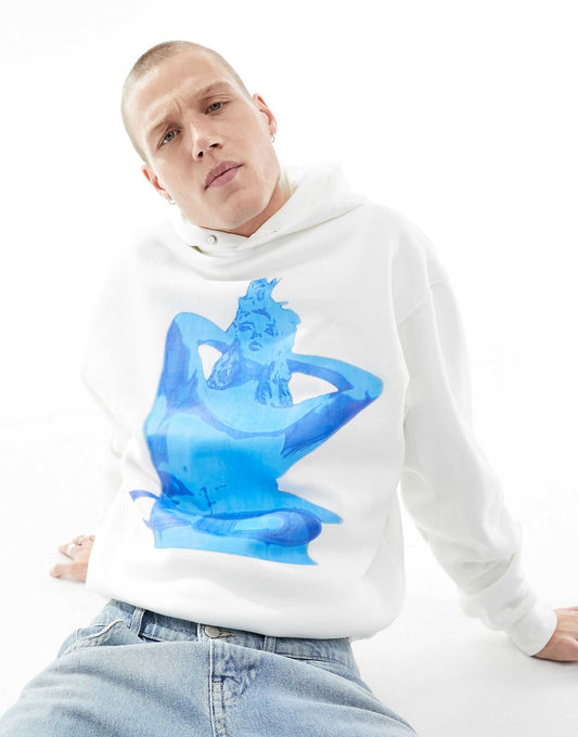 Hoodie With Graphic Large Front Print