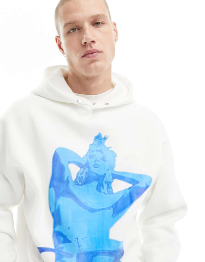 Hoodie With Graphic Large Front Print
