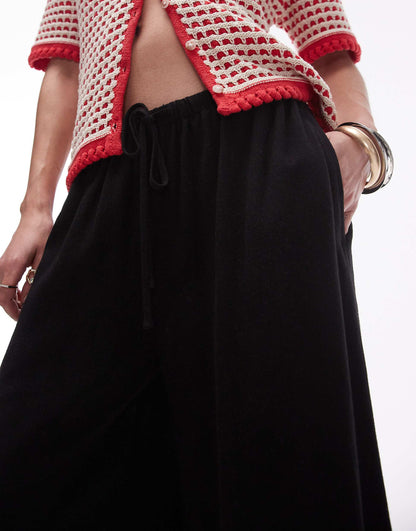 Linen Tie Waist Trouser