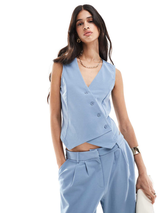 Asymmetric Waistcoat Co-Ord