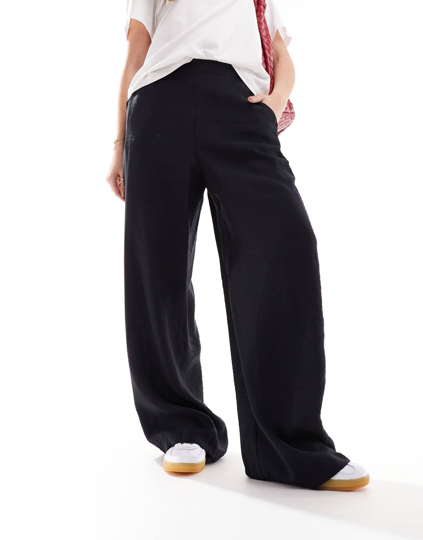 High Waisted Wide Leg Trousers