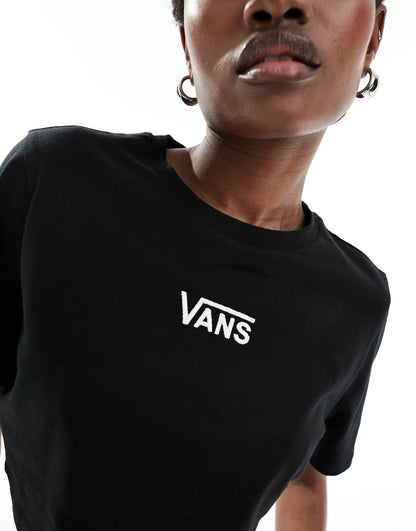 Flying V Logo Cropped Crew T-Shirt