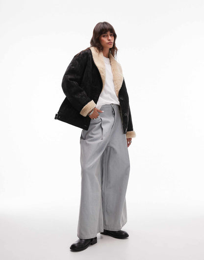 Shearling Car Coat