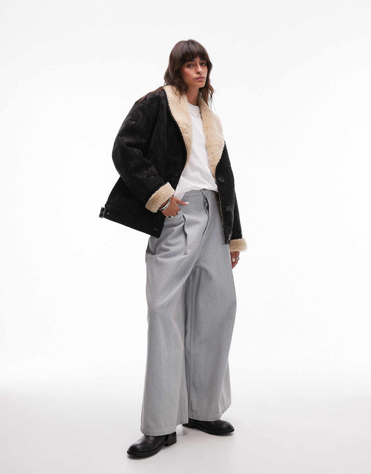 Shearling Car Coat