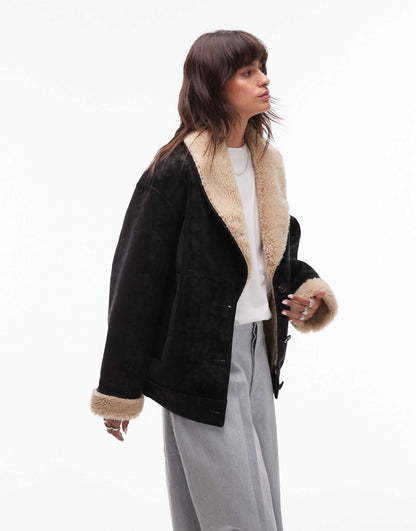 Shearling Car Coat