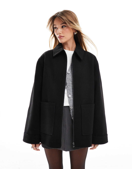 Top Collar Harrington Jacket