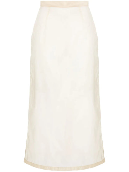 Semi-Sheered High-Waisted Skirt